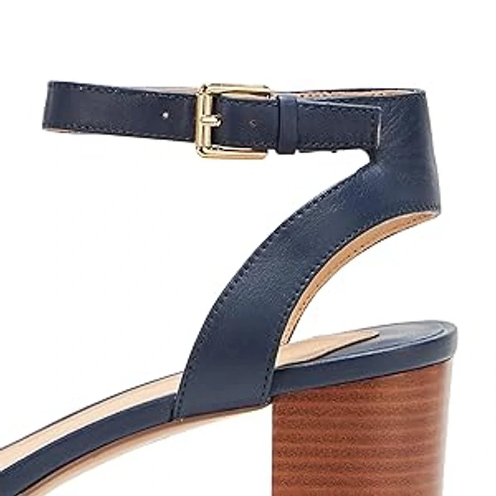 NWT Lauren Ralph Lauren Melissah Sandal - Refined Navy 8 - Picture 2 of 4